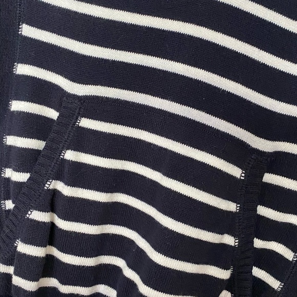 NAUTICAL XL Hooded pullover sweater navy stripe - Picture 2 of 9